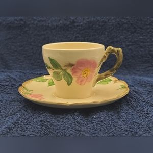 Single One Franciscan USA Desert Rose Tea Cup & Saucer